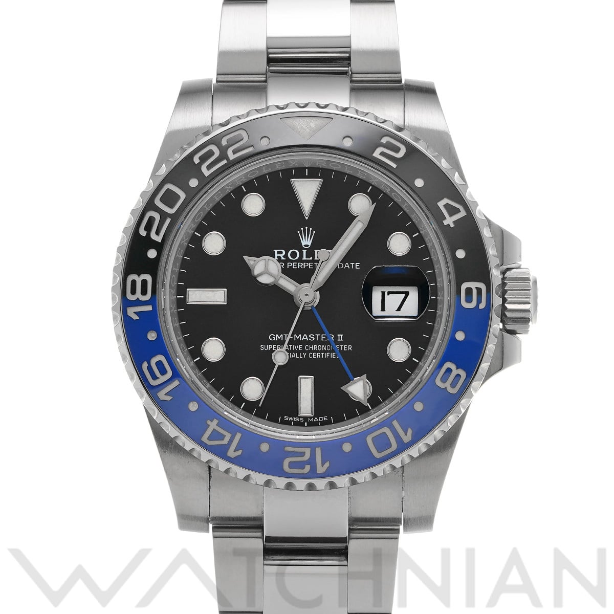 ロレックス GMTマスターII 116710BLNR ブラック メンズ 時計 【中古】【wristwatch】