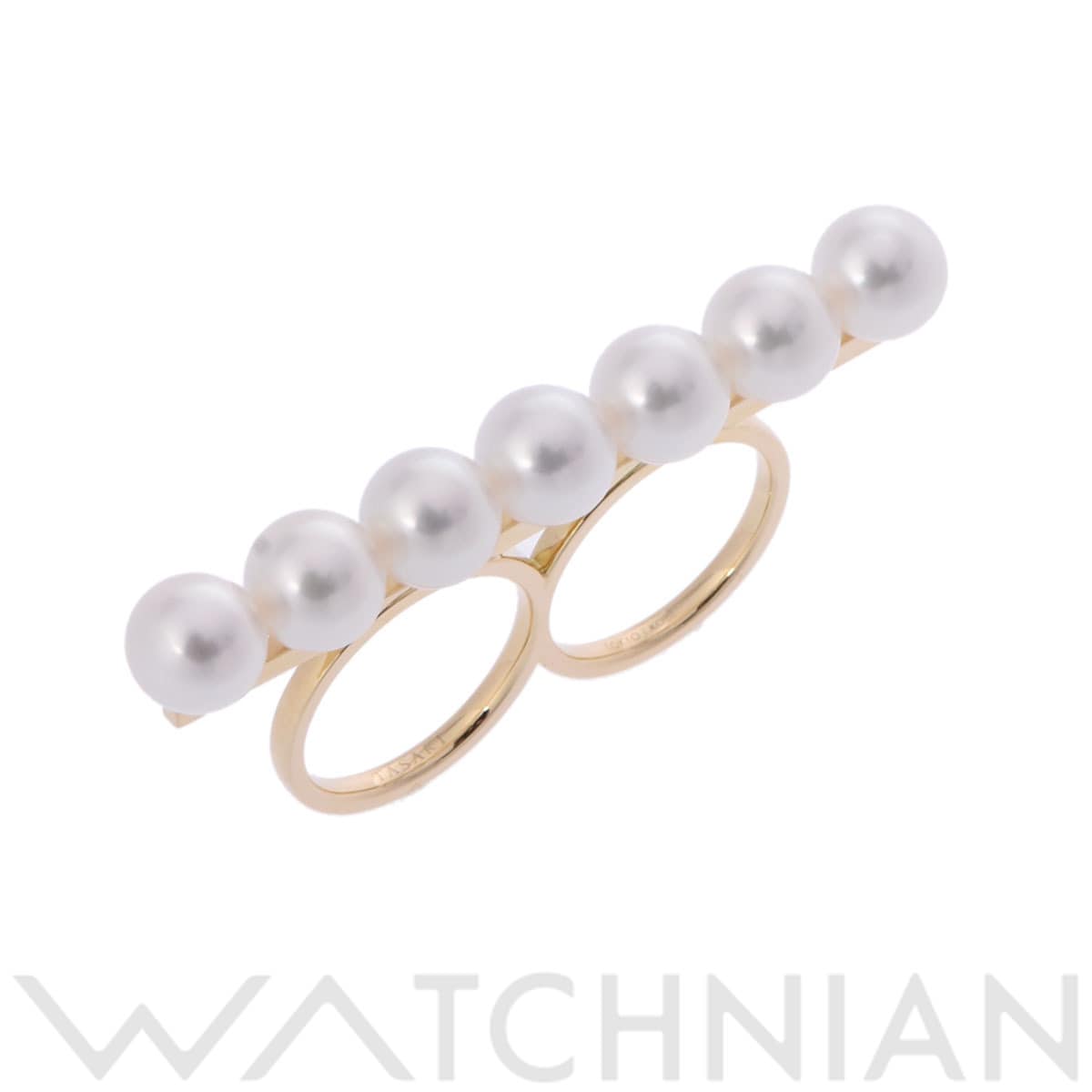 タサキ バランスリュクス ダブルフィンガー リング ゴールド K18イエローゴールド YG レディース ジュエリー 【中古】【jewelry】