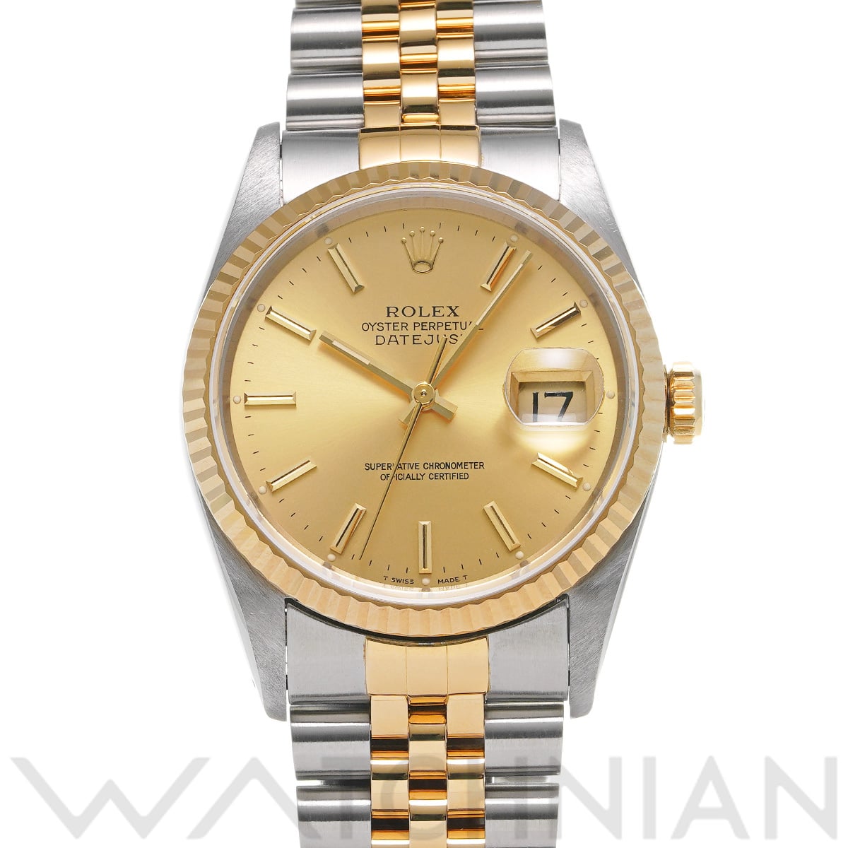 ロレックス デイトジャスト 16233 シャンパン メンズ 時計 【中古】【wristwatch】