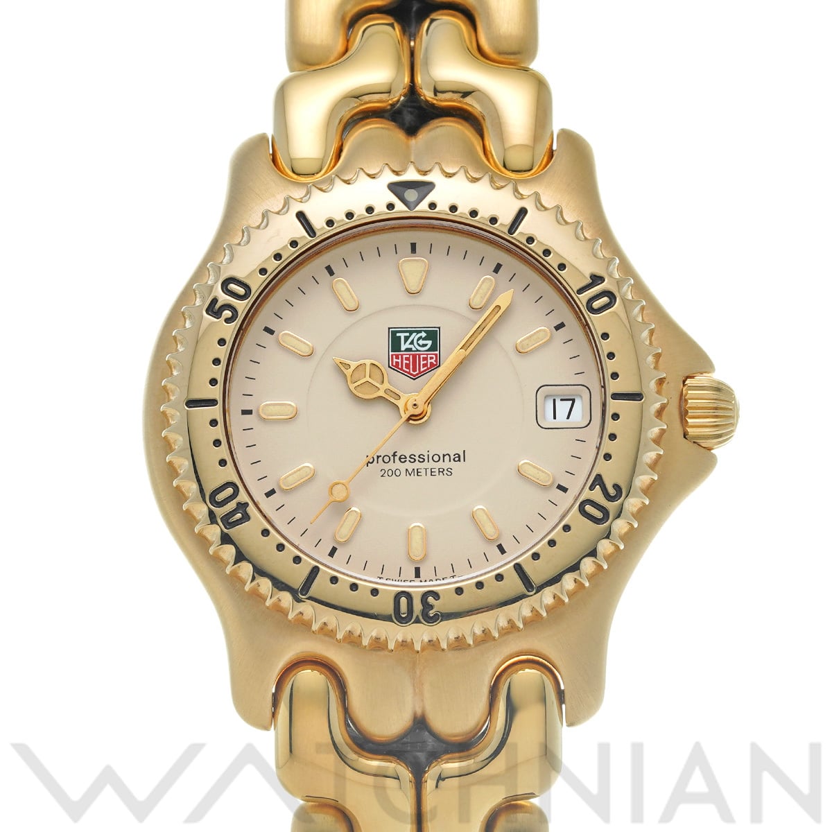 タグ ホイヤー セル デイト クォーツ WG1130-0 アイボリー メンズ 時計 【中古】【wristwatch】