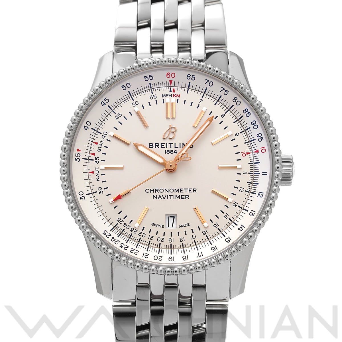 ブライトリング ナビタイマー オートマチック 41 A17326211G1A1 アイボリー メンズ 時計 【中古】【wristwatch】