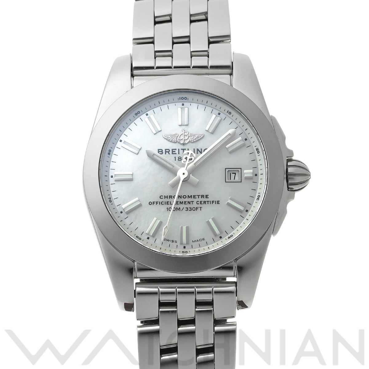 ブライトリング ギャラクティック 29 スリーク W7234812/A784 ホワイトシェル レディース 時計 【中古】【wristwatch】