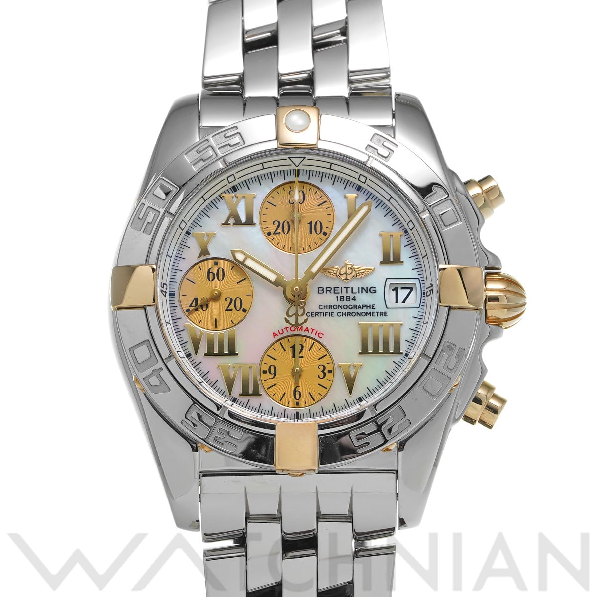 ブライトリング クロノギャラクティック B13358 ホワイトシェル メンズ 時計 【中古】【wristwatch】