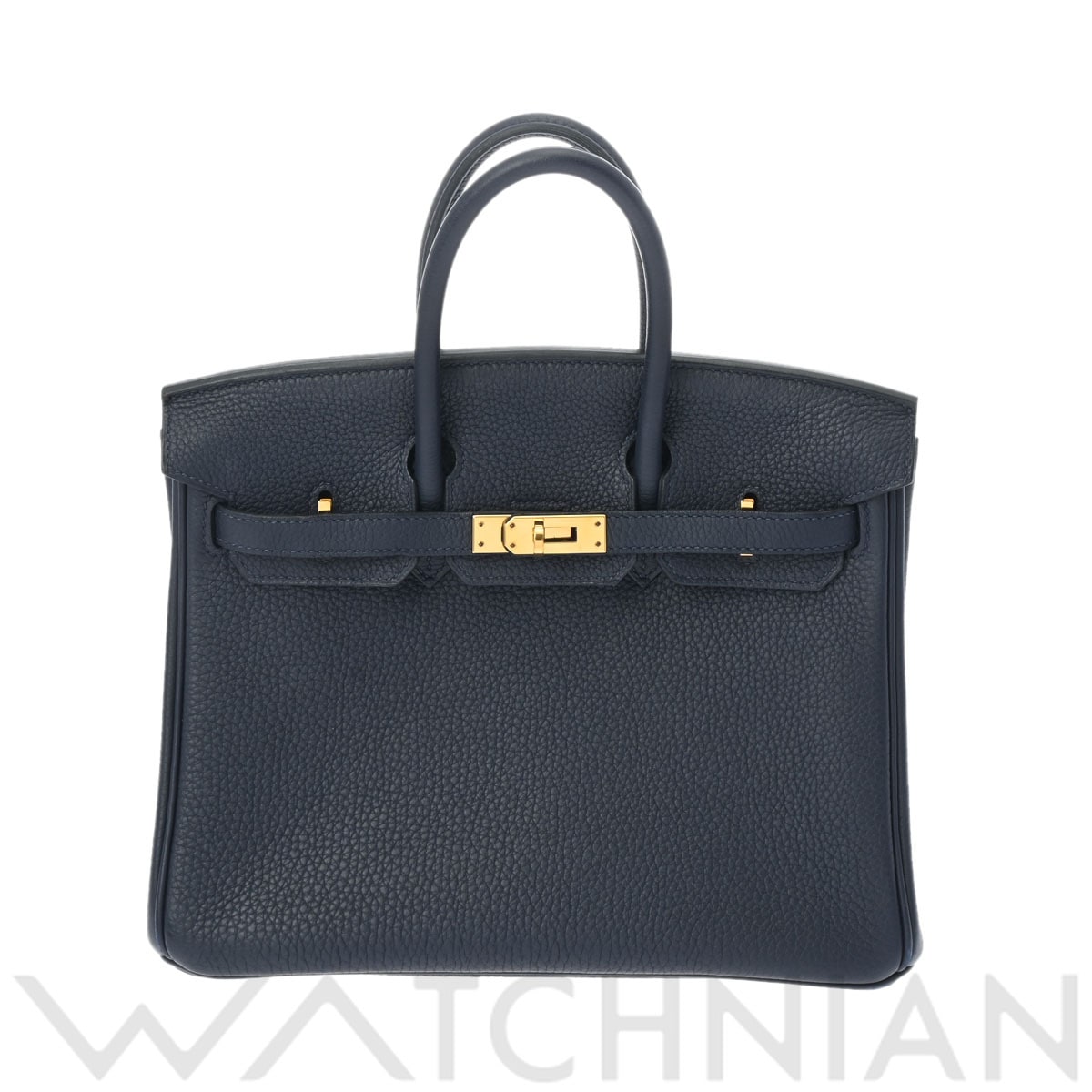 エルメス バーキン 25 ブルーニュイ/ゴールド金具 トゴ レディース バッグ 【中古】【bag】