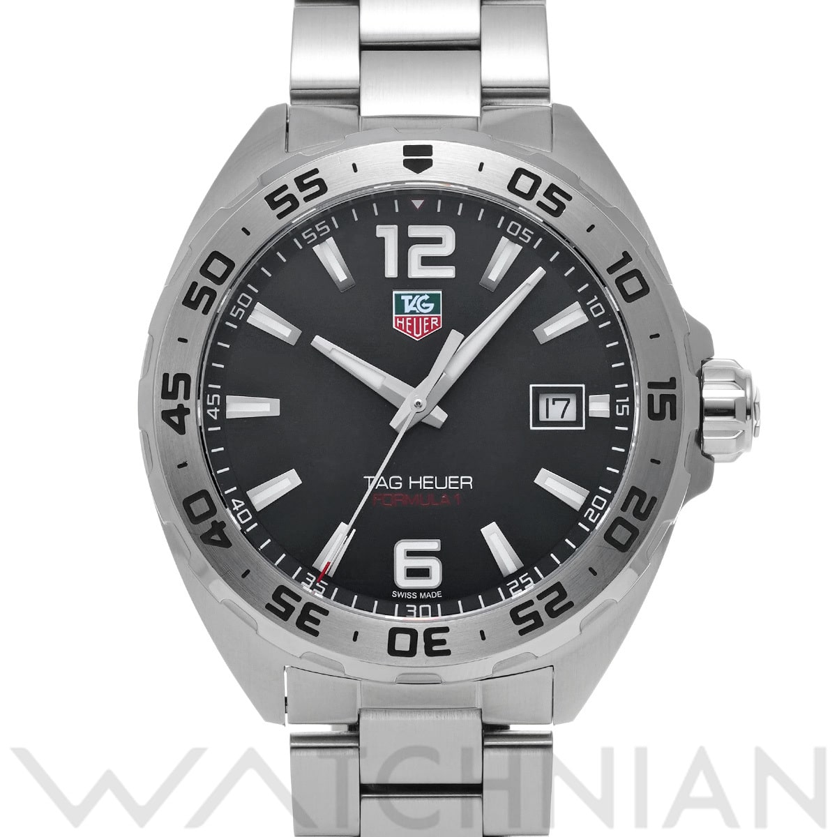 タグ ホイヤー フォーミュラ1 クォーツ WAZ1112.BA0875 ブラック メンズ 時計 【中古】【wristwatch】