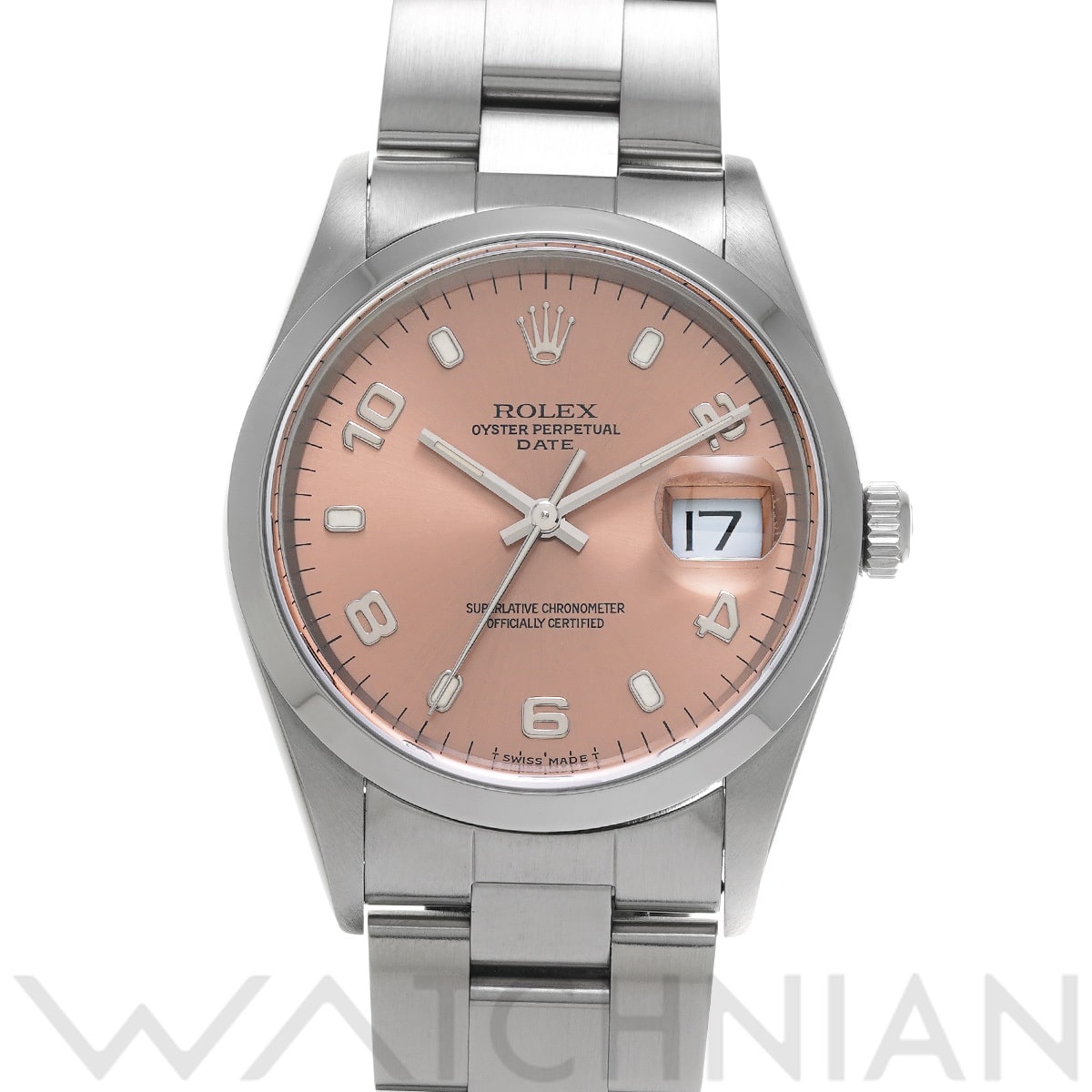 ロレックス オイスターパーペチュアル デイト  15200 ピンク メンズ 時計 【中古】【wristwatch】