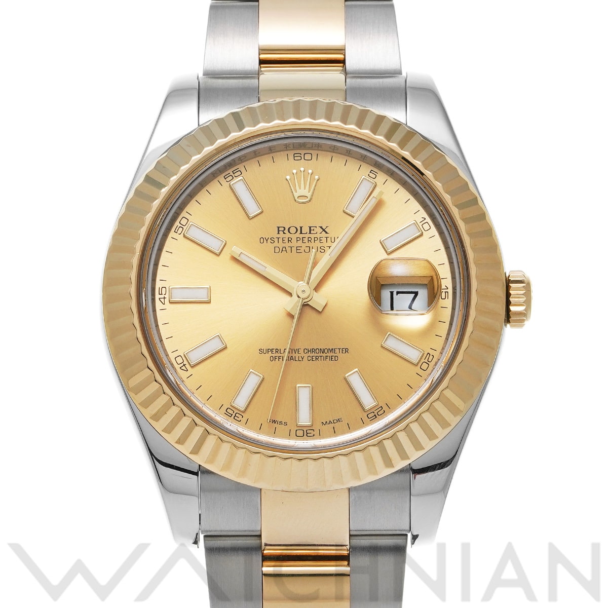 ロレックス デイトジャストII 116333 シャンパン メンズ 時計 【中古】【wristwatch】
