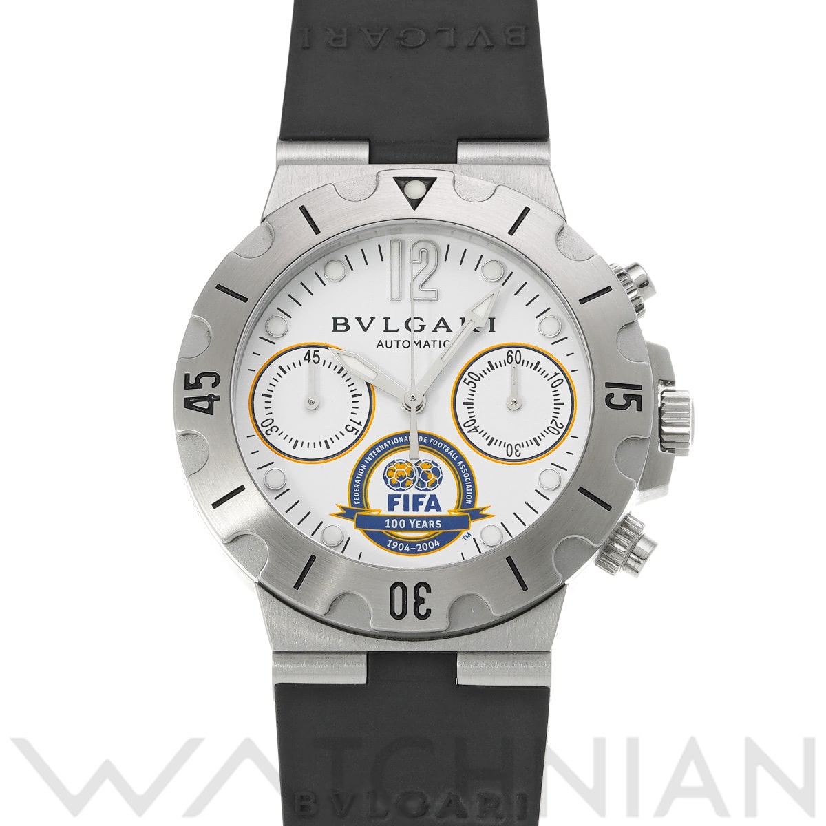 ブルガリ ディアゴノ スクーバクロノ SCB38S ホワイト メンズ 時計 【中古】【wristwatch】