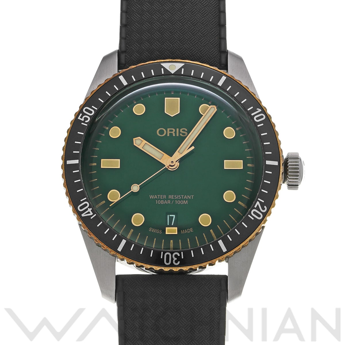 オリス ダイバーズ 65 01 733 7707 4357-07 4 20 18 グリーン メンズ 時計 【中古】【wristwatch】