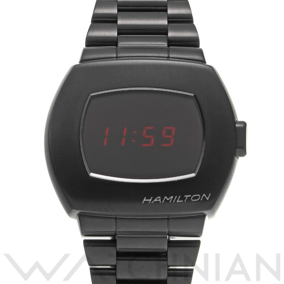 ハミルトン アメリカンクラシック PSR デジタルクォーツ H52404130 ブラック メンズ 時計 【中古】【wristwatch】