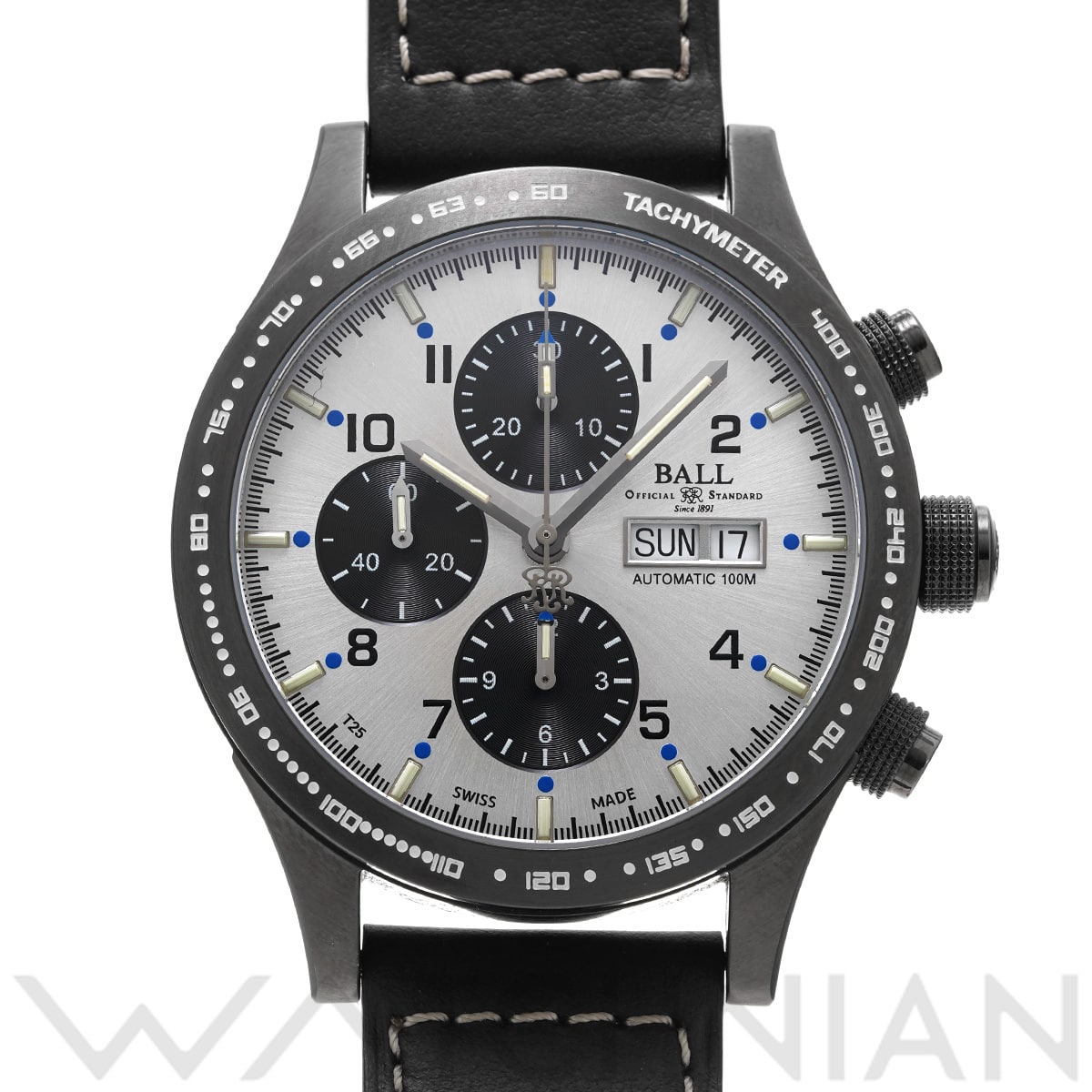ボールウォッチ ストーム チェイサー CM2192C-L6J-SL シルバー/ブラック メンズ 時計 【中古】【wristwatch】