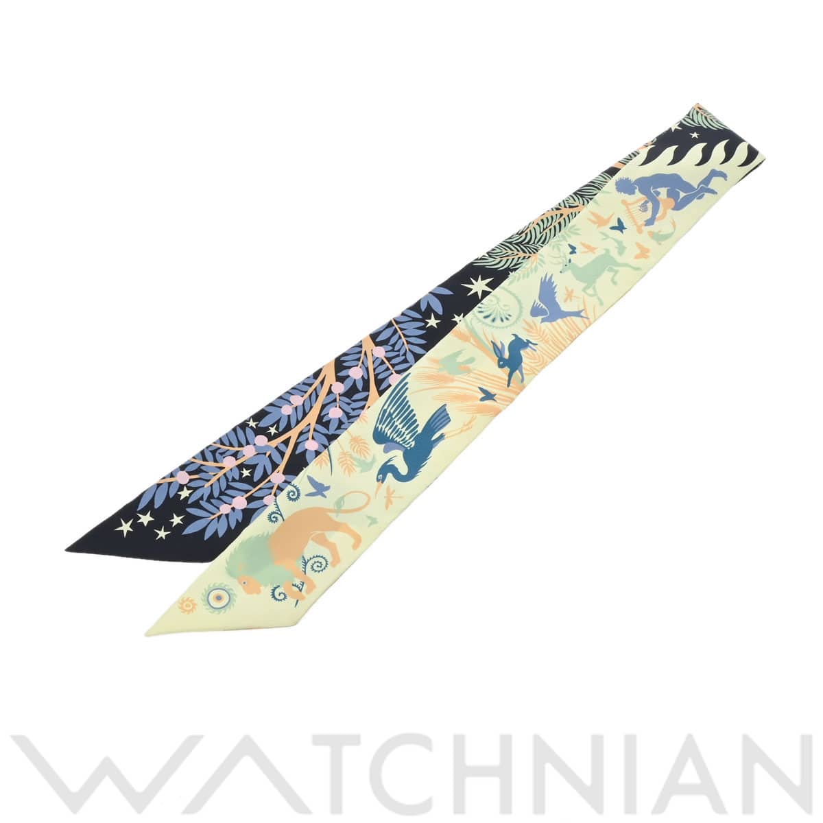 エルメス ツイリー Sous le Charme d'Orphee  マルチカラー シルク100％ レディース 【未使用】【other】