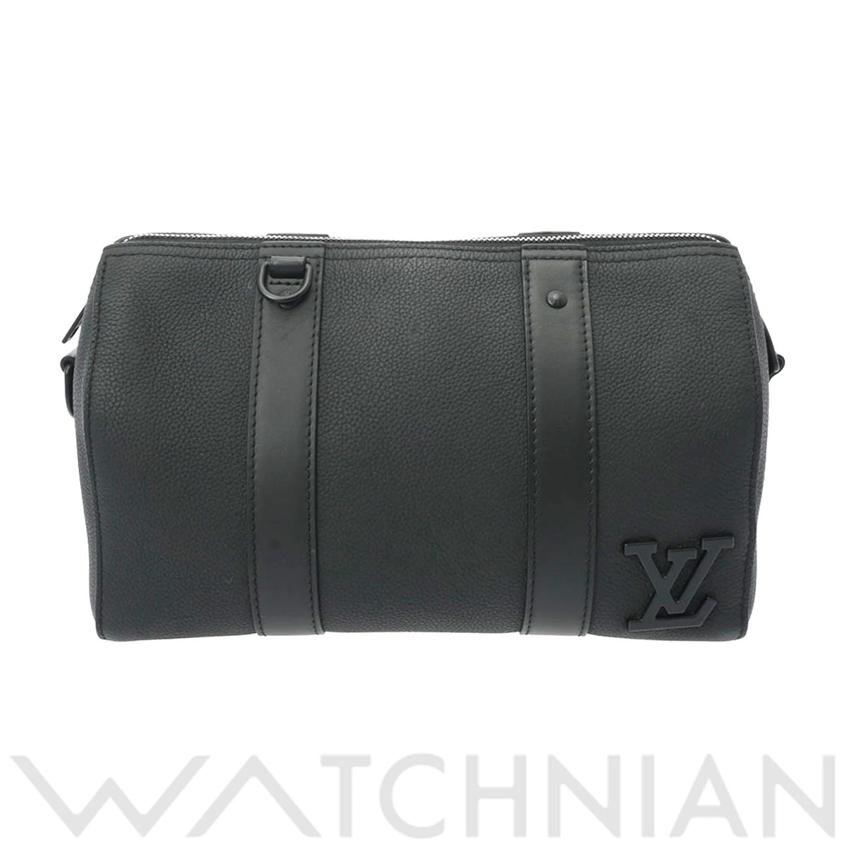 ルイ ヴィトン LVアエログラム シティキーポル ノワール M59255 トリヨンレザー メンズ バッグ 【中古】【bag】