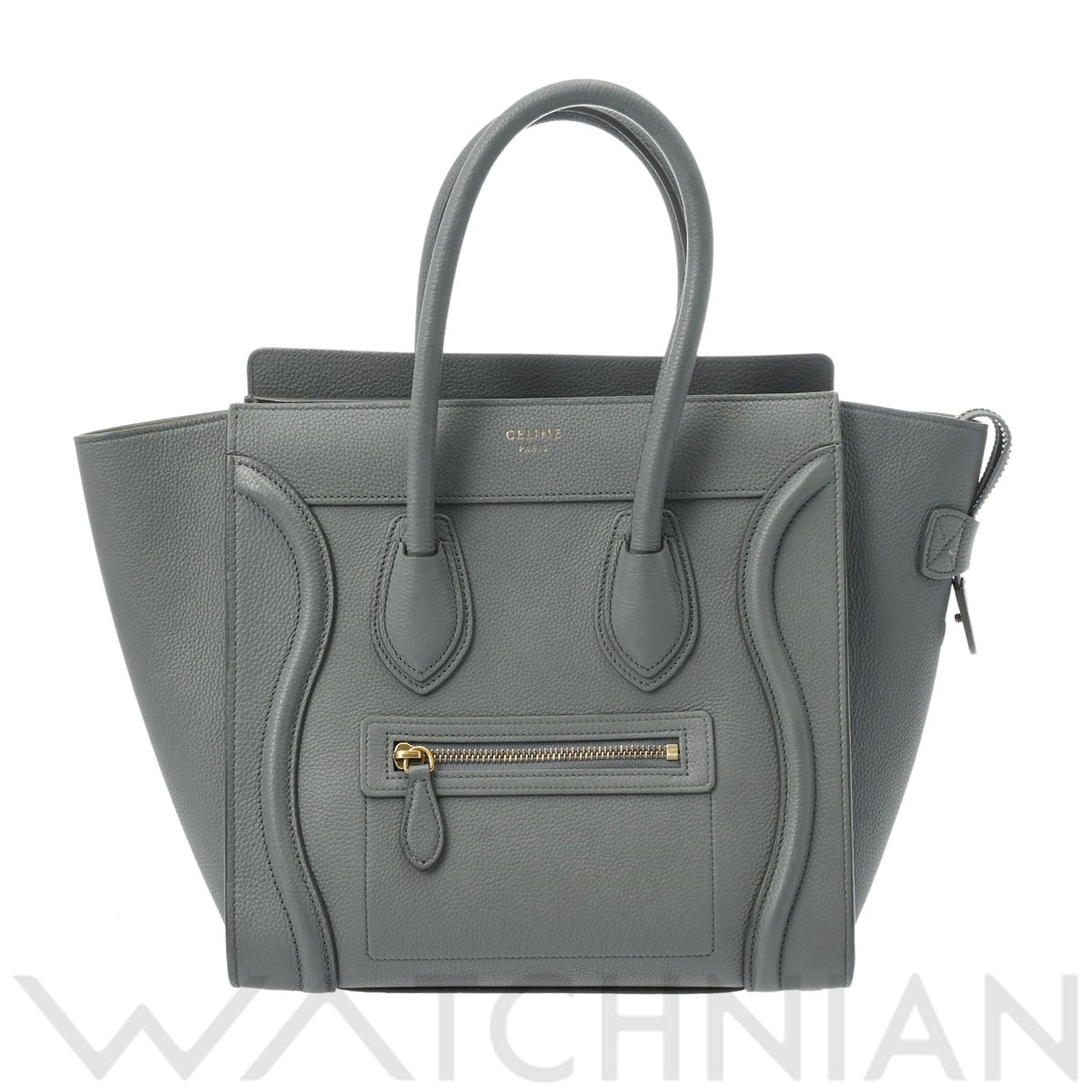 セリーヌ ラゲージ マイクロ コール/ゴールド金具 189793AQL ドラムドカーフ レディース バッグ 【中古】【bag】
