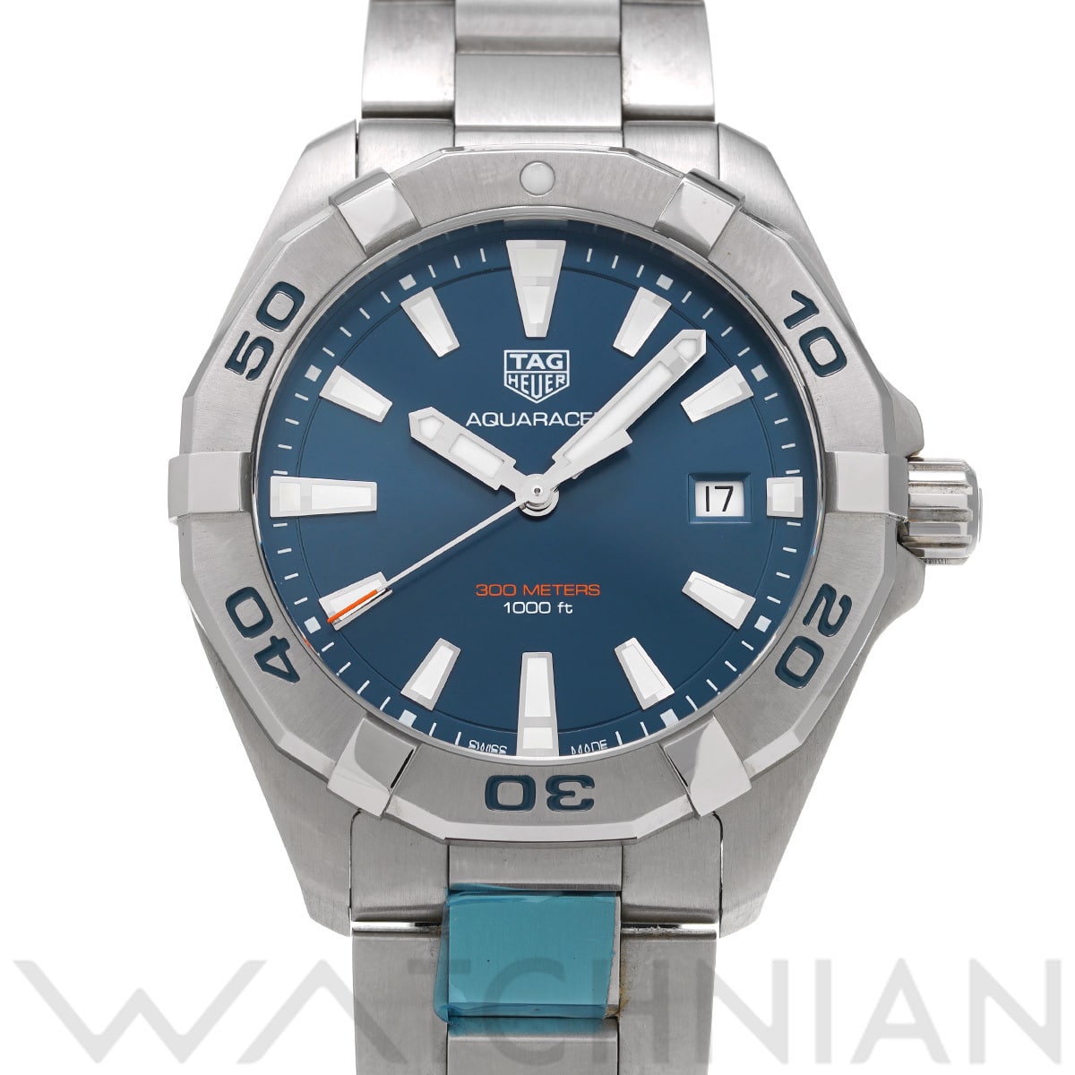 タグ ホイヤー アクアレーサー クォーツ WBD1112.BA0928 ブルー メンズ 時計 【中古】【wristwatch】