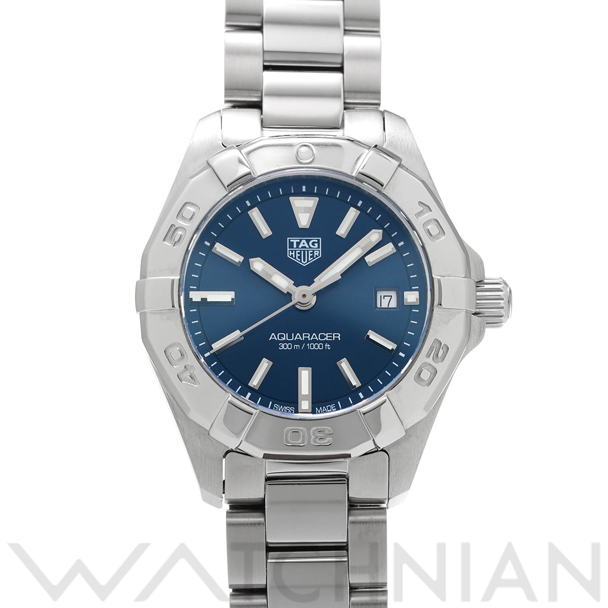タグ ホイヤー アクアレーサー クォーツ WBD1412.BA0741 ブルー レディース 時計 【中古】【wristwatch】
