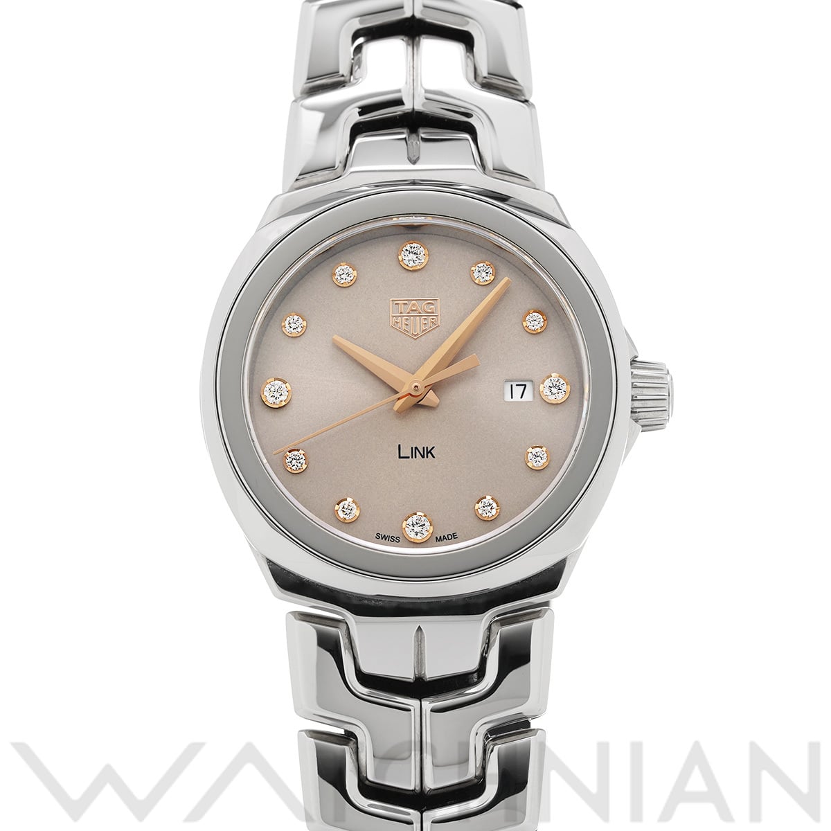タグ ホイヤー リンク クォーツ WBC131E.BA0649 トープ/ダイヤモンド レディース 時計 【中古】【wristwatch】