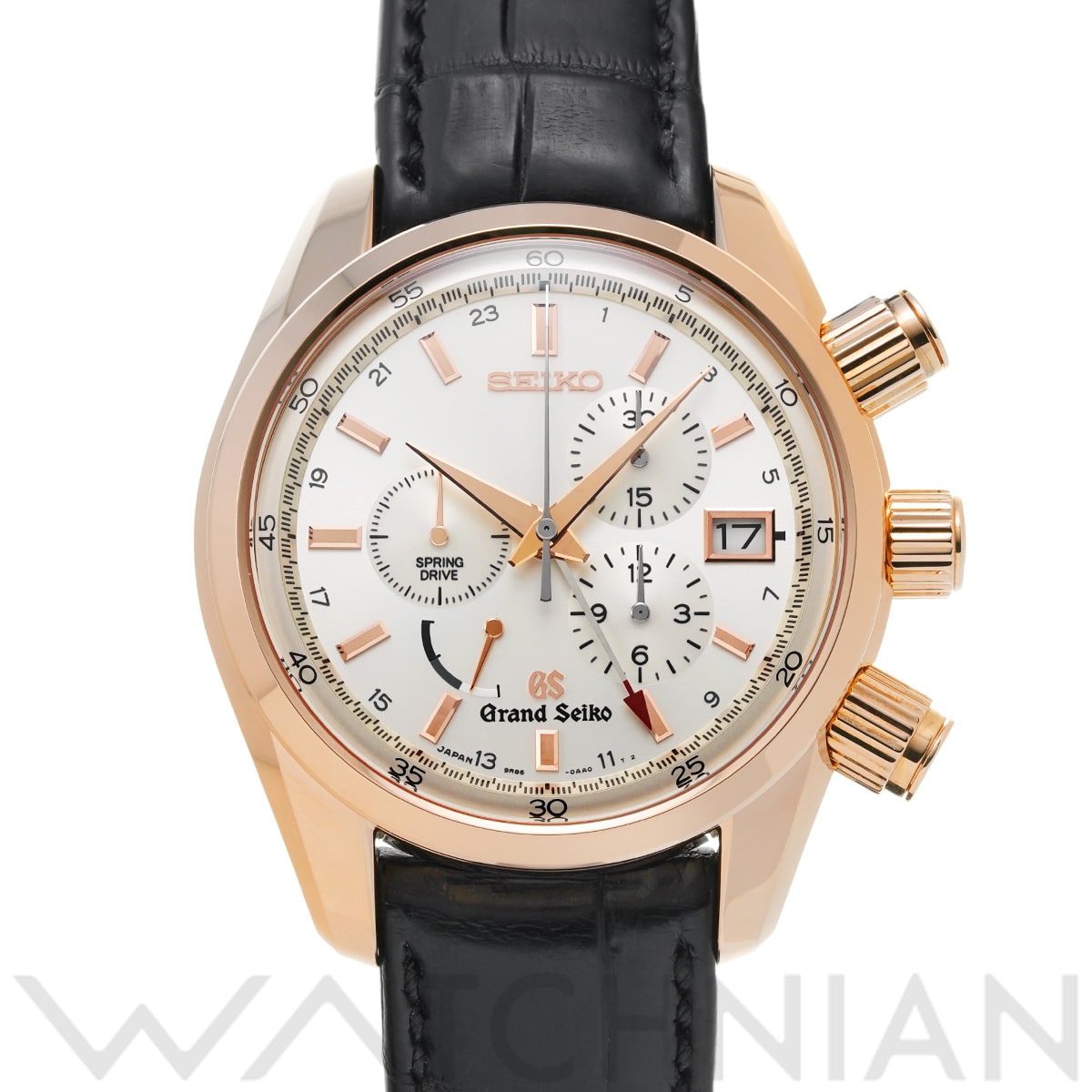 グランドセイコー スポーツコレクション スプリングドライブ クロノグラフ GMT SBGC004 シルバー メンズ 時計 【中古】【wristwatch】