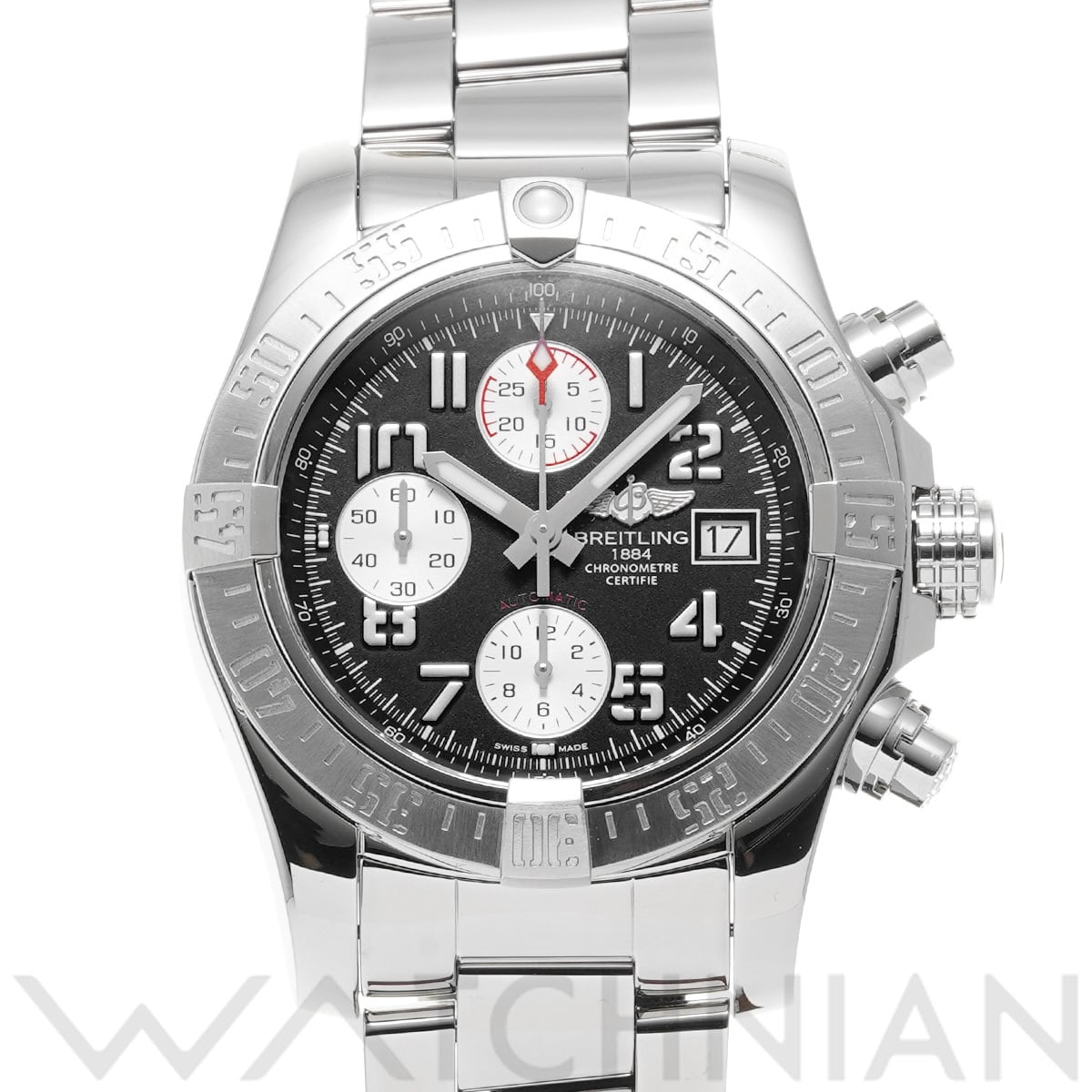 ブライトリング アベンジャー II A13381111B2A1 ブラック/シルバー メンズ 時計 【中古】【wristwatch】