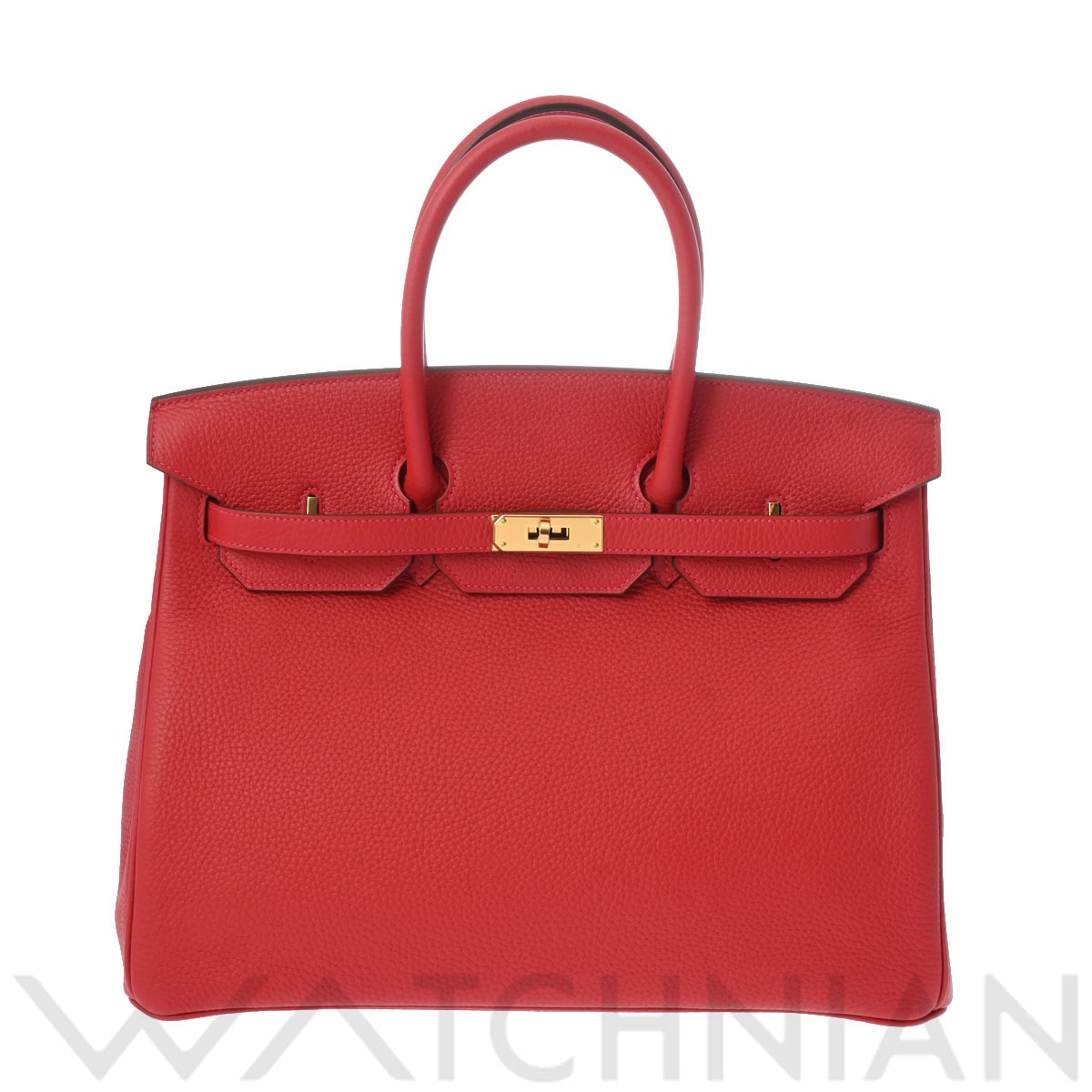 エルメス バーキン 35 ルージュカザック/ゴールド金具 トリヨンクレマンス ユニセックス バッグ 【未使用】【bag】