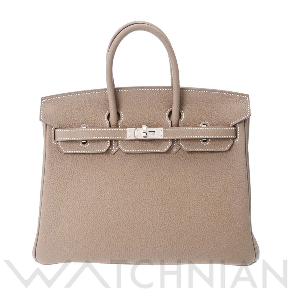 エルメス バーキン 25 エトゥープ/パラジウム金具 トゴ レディース バッグ 【未使用】【bag】