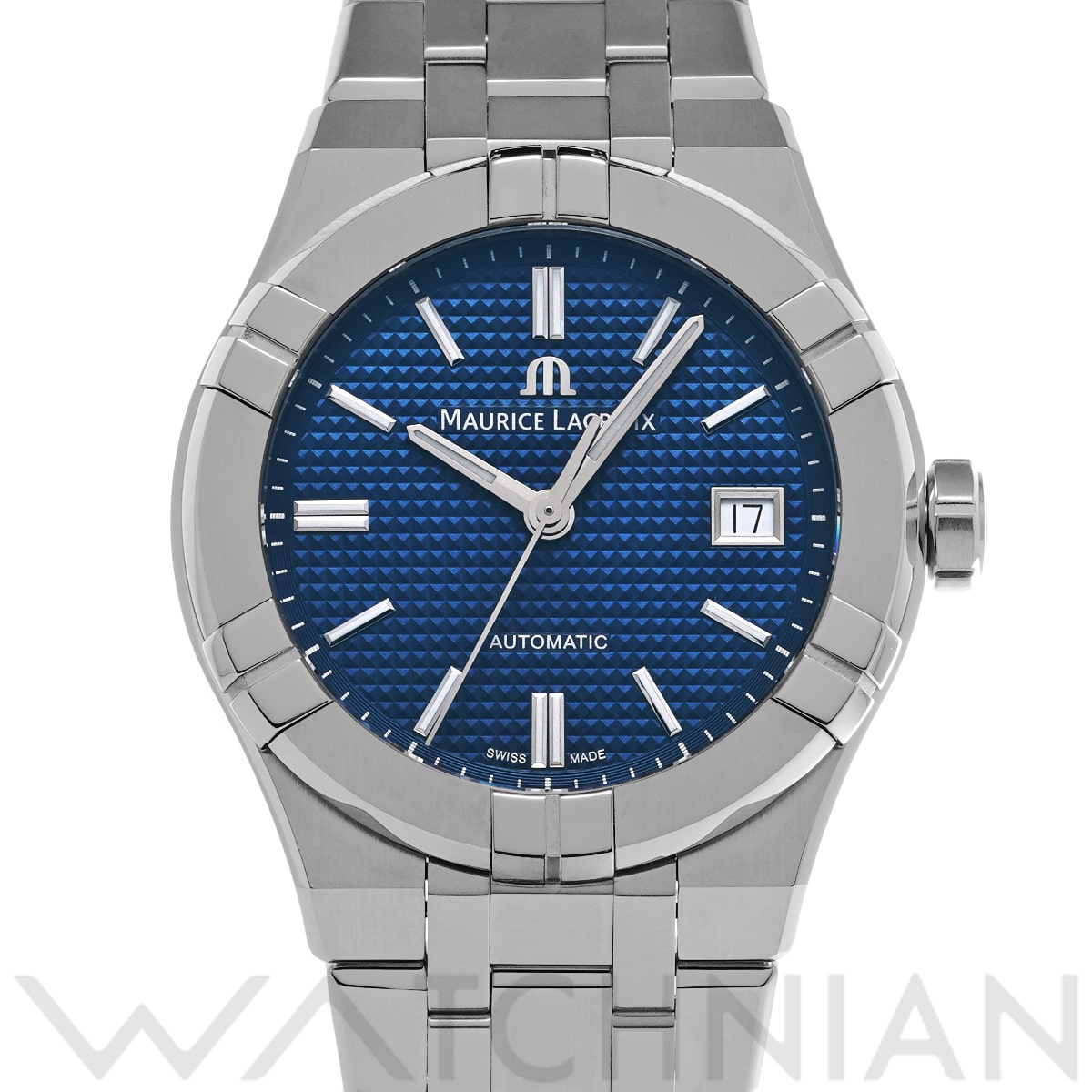 モーリス ラクロア アイコン オートマティック AI6007-SS002-430-1 ブルー メンズ 時計 【中古】【wristwatch】