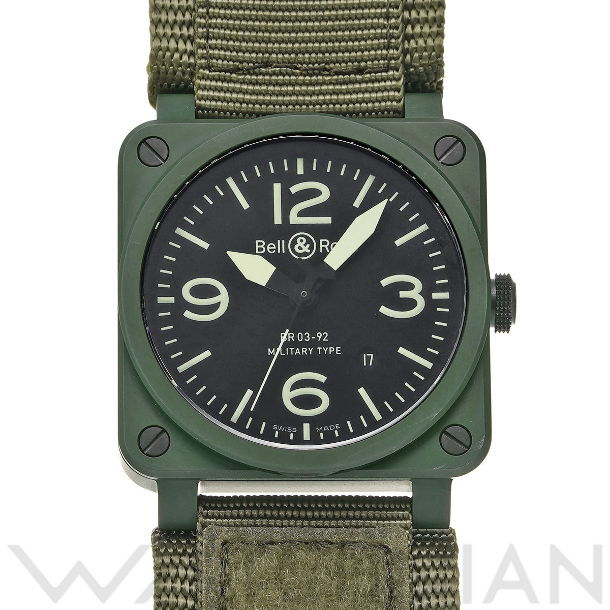 ベル＆ロス BR 03-92 ミリタリー セラミック BR03-92-CK ブラック メンズ 時計 【中古】【wristwatch】