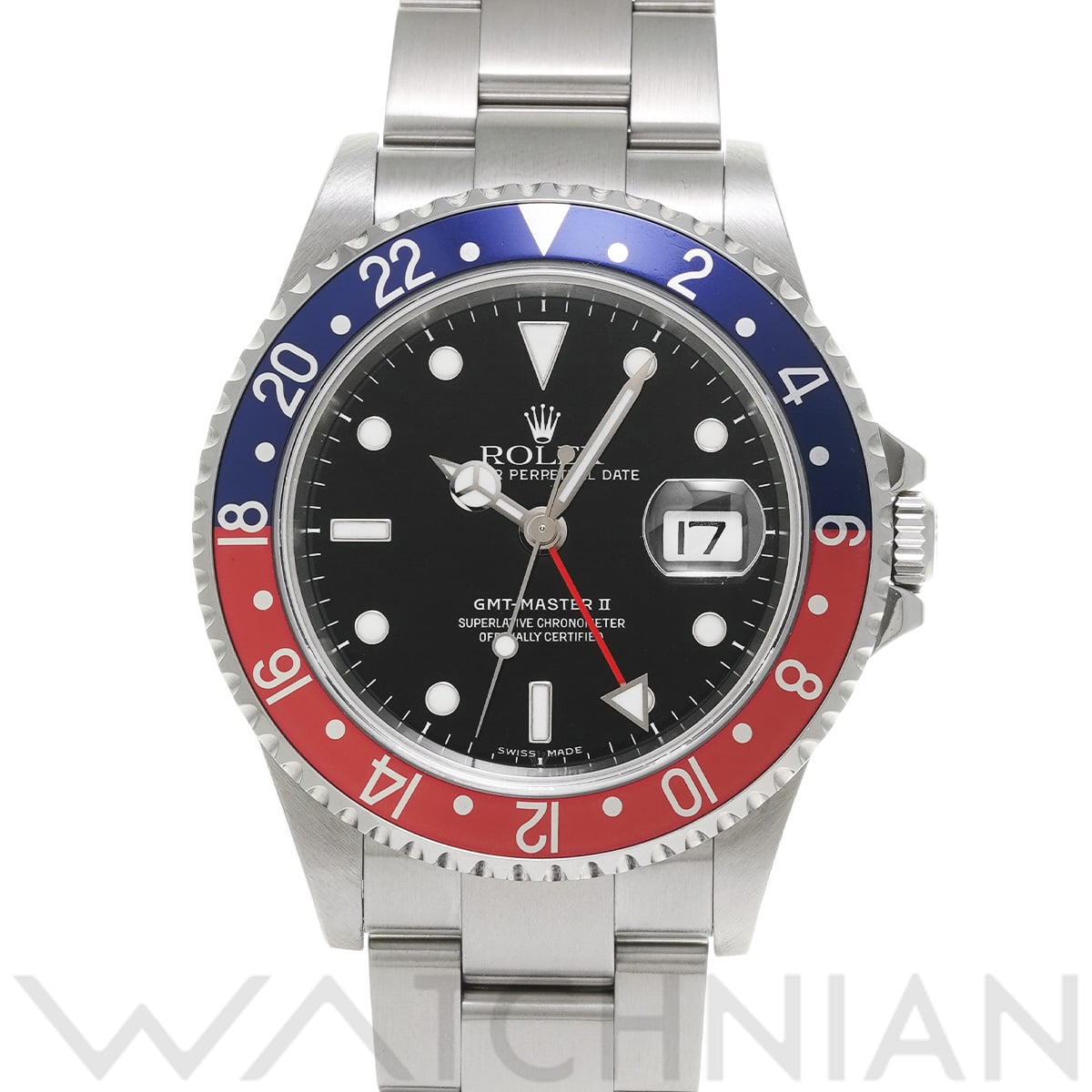 ロレックス GMTマスターII 16710 ブラック メンズ 時計 【中古】【wristwatch】