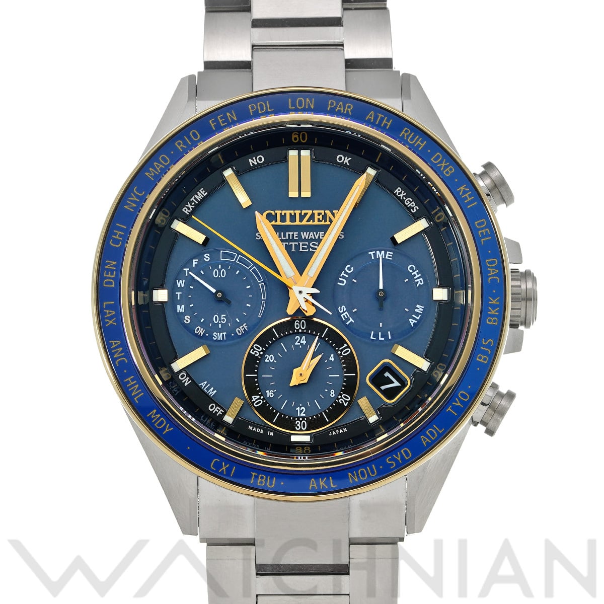 シチズン アテッサ ACT Line CC4054-68L ブルー メンズ 時計 【中古】【wristwatch】