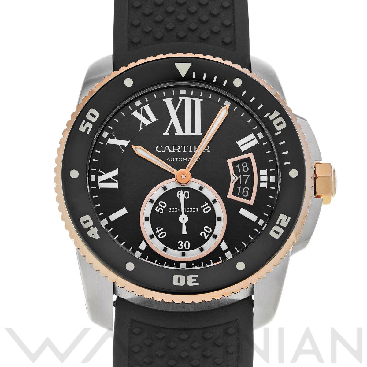 カルティエ カリブル ドゥ カルティエ ダイバー W7100055 ブラック メンズ 時計 【中古】【wristwatch】
