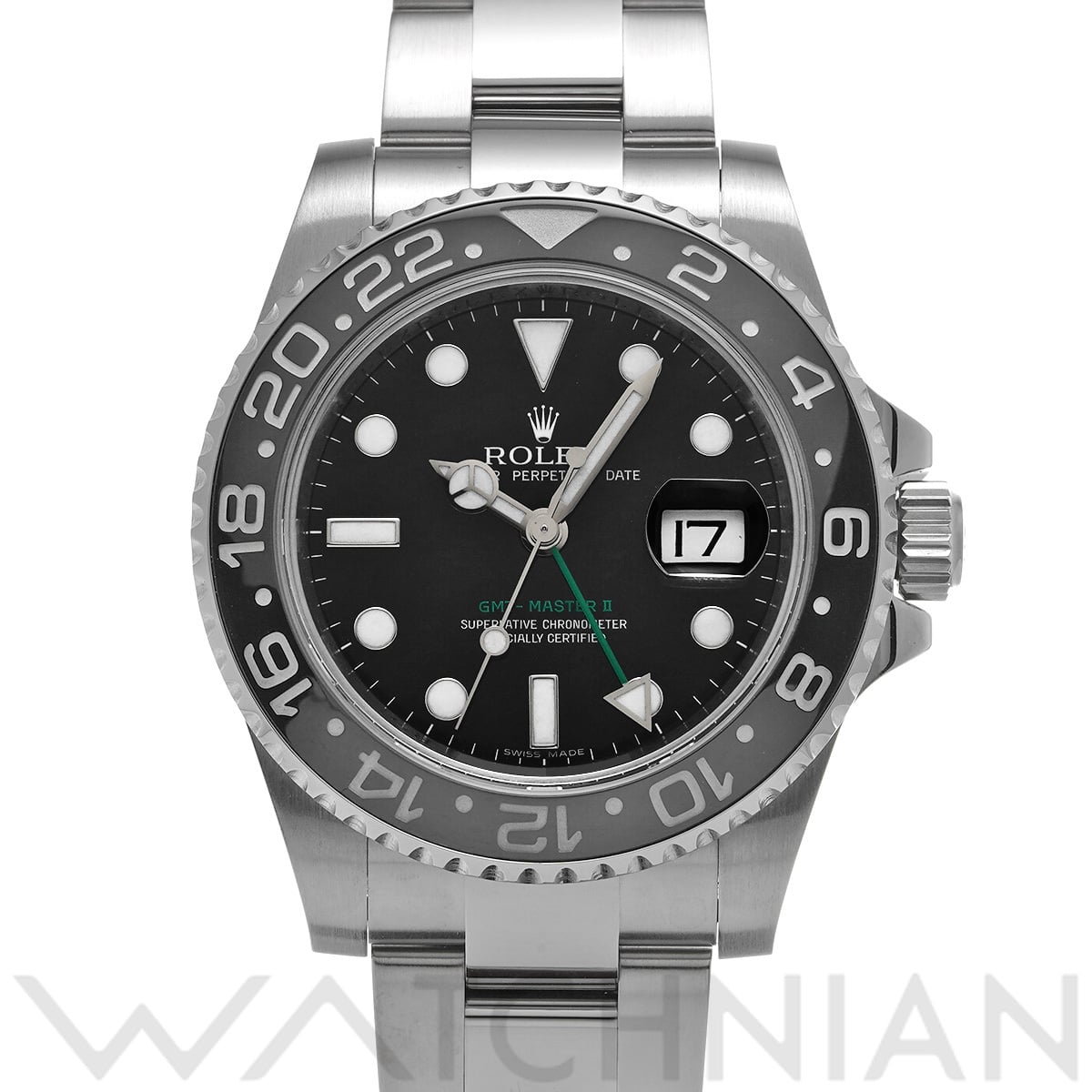 ロレックス GMTマスターII 116710LN ブラック メンズ 時計 【中古】【wristwatch】