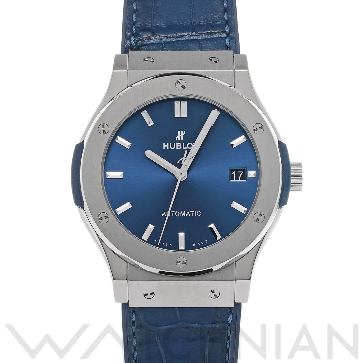 ウブロ クラシックフュージョン チタニウム ブルー 511.NX.7170.LR ブルー メンズ 時計 【中古】【wristwatch】