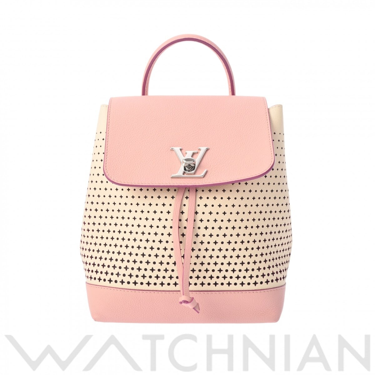 ルイ ヴィトン ロックミー バックパック バイカラー アイボリー/ピンク M54577 カーフレザー レディース バッグ 【中古】【bag】