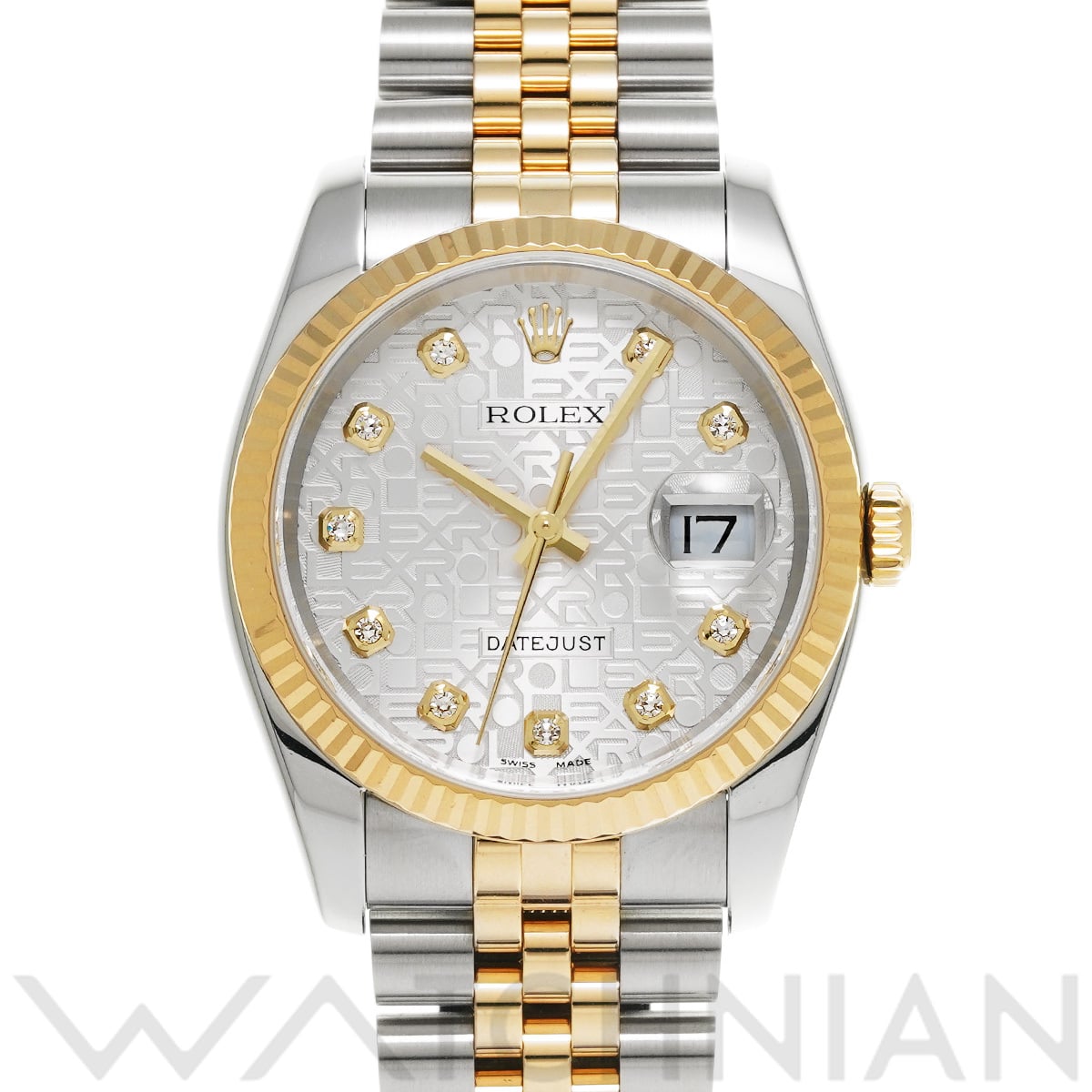ロレックス デイトジャスト 116233G シルバーコンピュータ/ダイヤモンド メンズ 時計 【中古】【wristwatch】