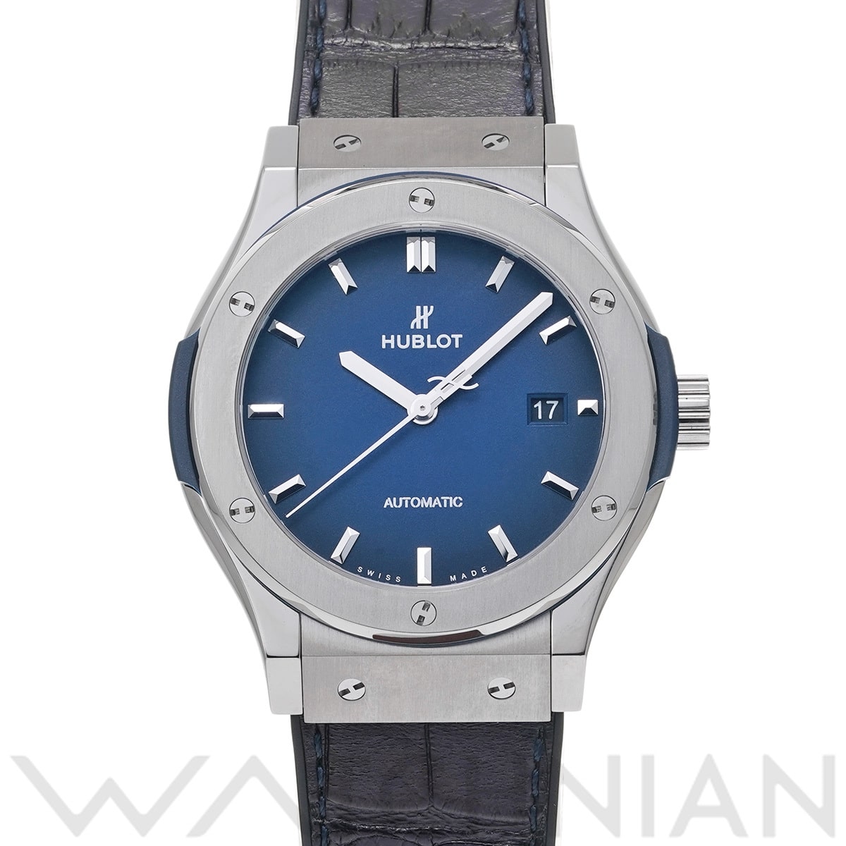 ウブロ クラシックフュージョン チタニウム ディープブルー 542.NX.6670.LR.JPN18 ブルー メンズ 時計 【中古】【wristwatch】