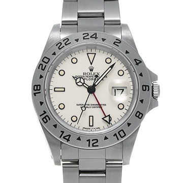 ロレックス エクスプローラーII 16570 ホワイト メンズ 時計 【中古】【wristwatch】