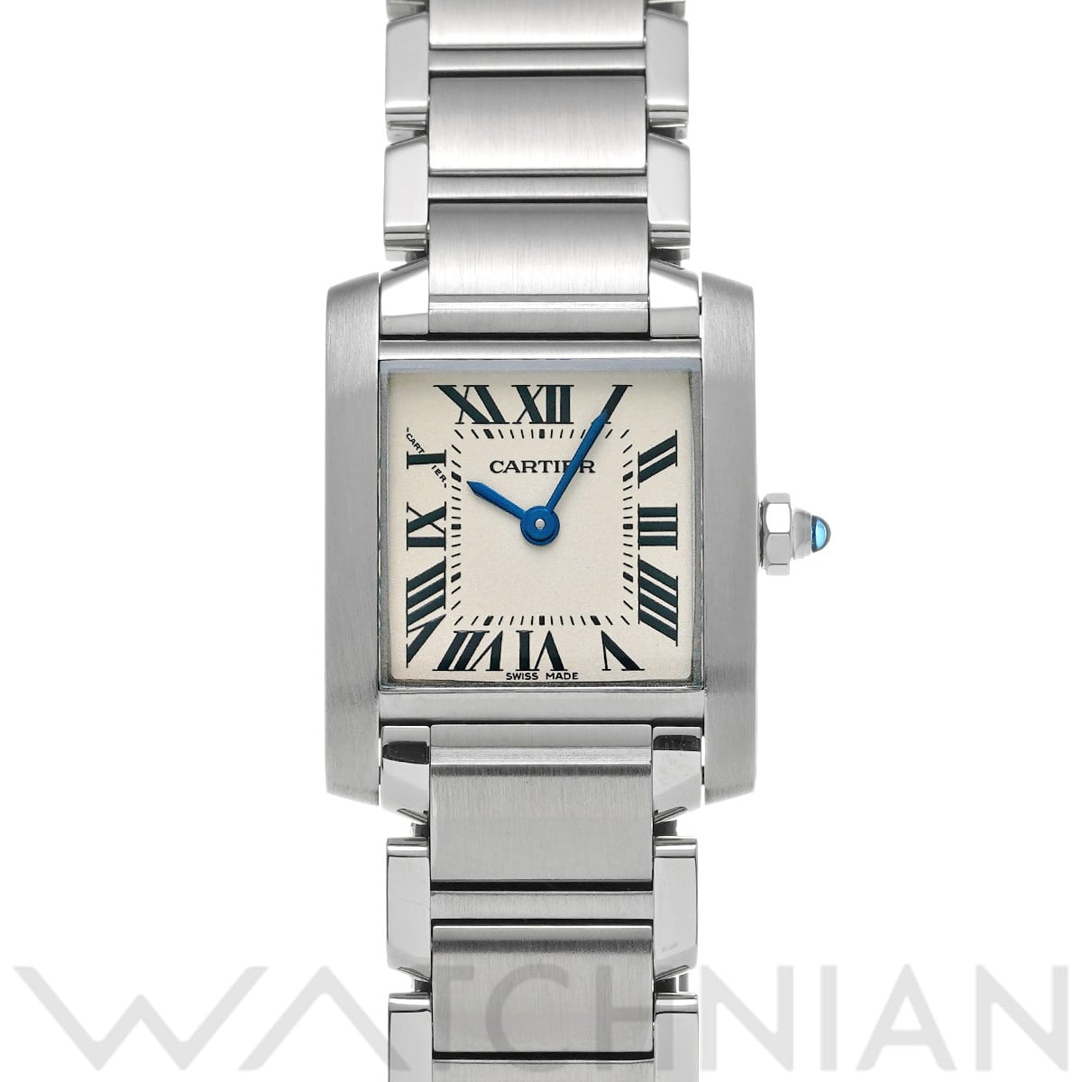 カルティエ タンクフランセーズ SM W51008Q3 シルバー レディース 時計 【中古】【wristwatch】