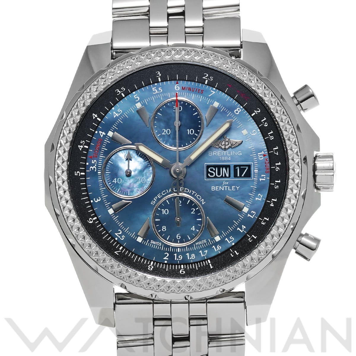 ブライトリング ベントレー GT ブルーマザーオブパール A133627X/BE63 ブルーシェル メンズ 時計 【中古】【wristwatch】