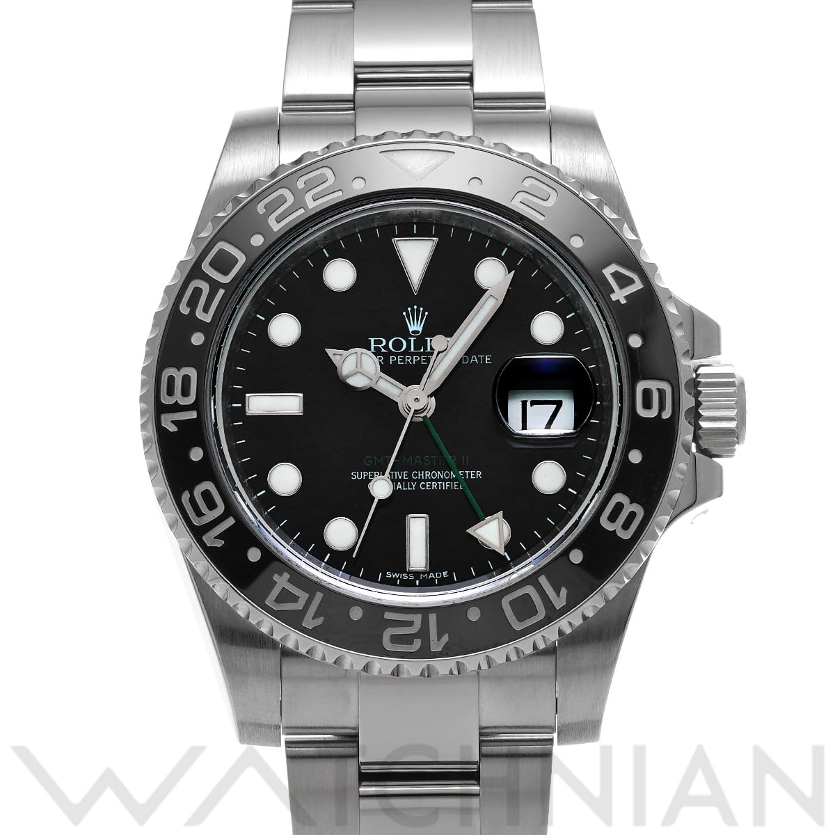 ロレックス GMTマスターII 116710LN ブラック メンズ 時計 【中古】【wristwatch】