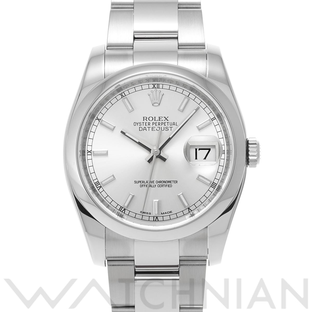 ロレックス デイトジャスト 36 116200 シルバー メンズ 時計 【中古】【wristwatch】