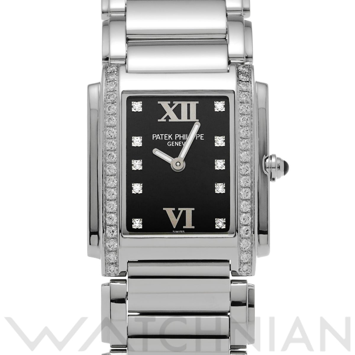 パテック フィリップ トゥエンティ-4 4910/10A-001 ブラック/ダイヤモンド レディース 時計 【中古】【wristwatch】
