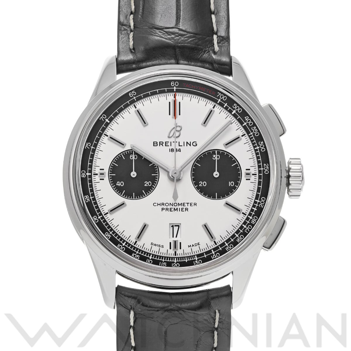 ブライトリング プレミエ B01 クロノグラフ 42 AB0118221G1P2 クリーム/ブラック メンズ 時計 【中古】【wristwatch】