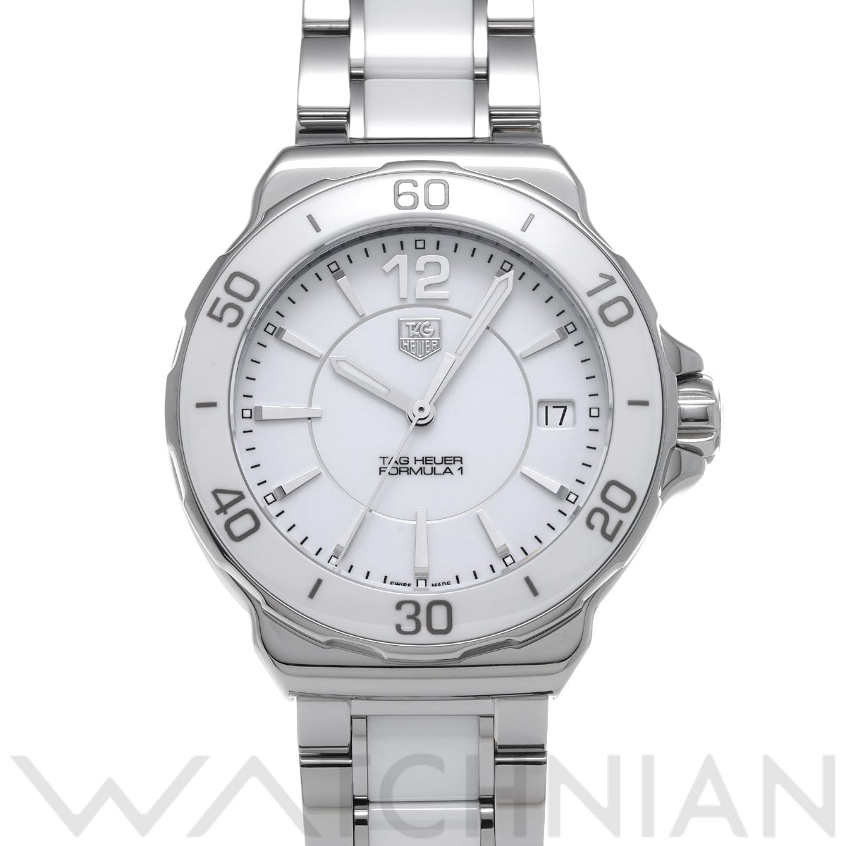 タグ ホイヤー フォーミュラ1 クォーツ WAH1211.BA0861 ホワイト レディース 時計 【中古】【wristwatch】