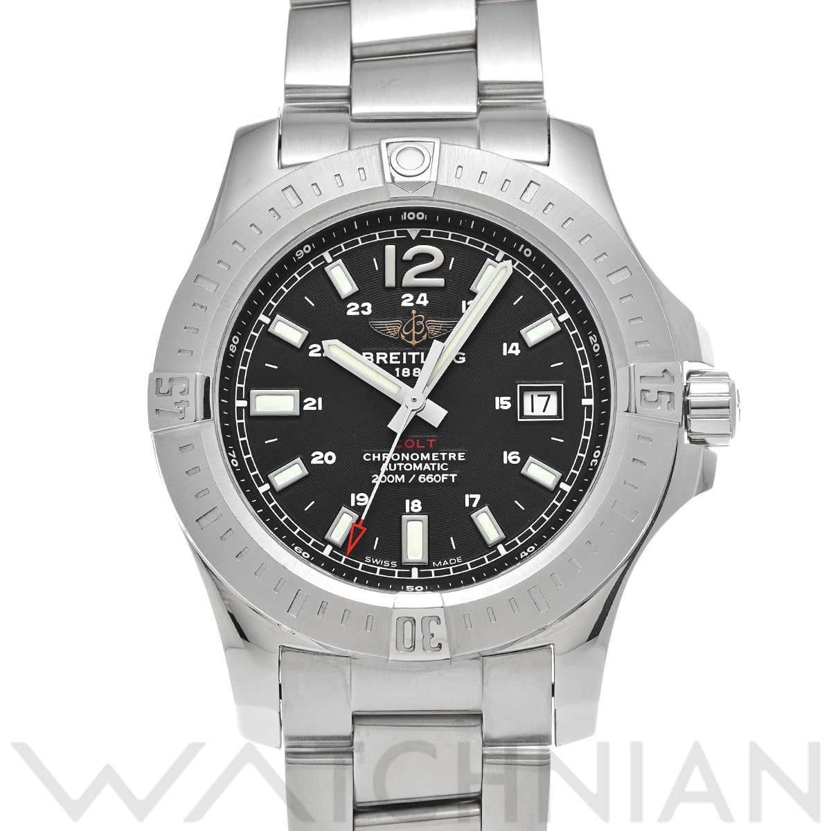 ブライトリング コルト オートマチック A1738811/BD44 ブラック メンズ 時計 【中古】【wristwatch】