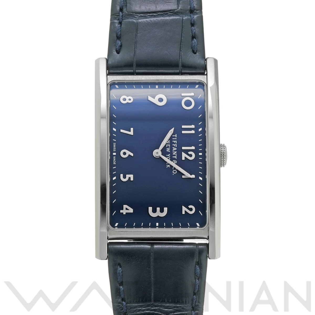 ティファニー イーストウエスト ミニ 34677344 ブルー レディース 時計 【中古】【wristwatch】
