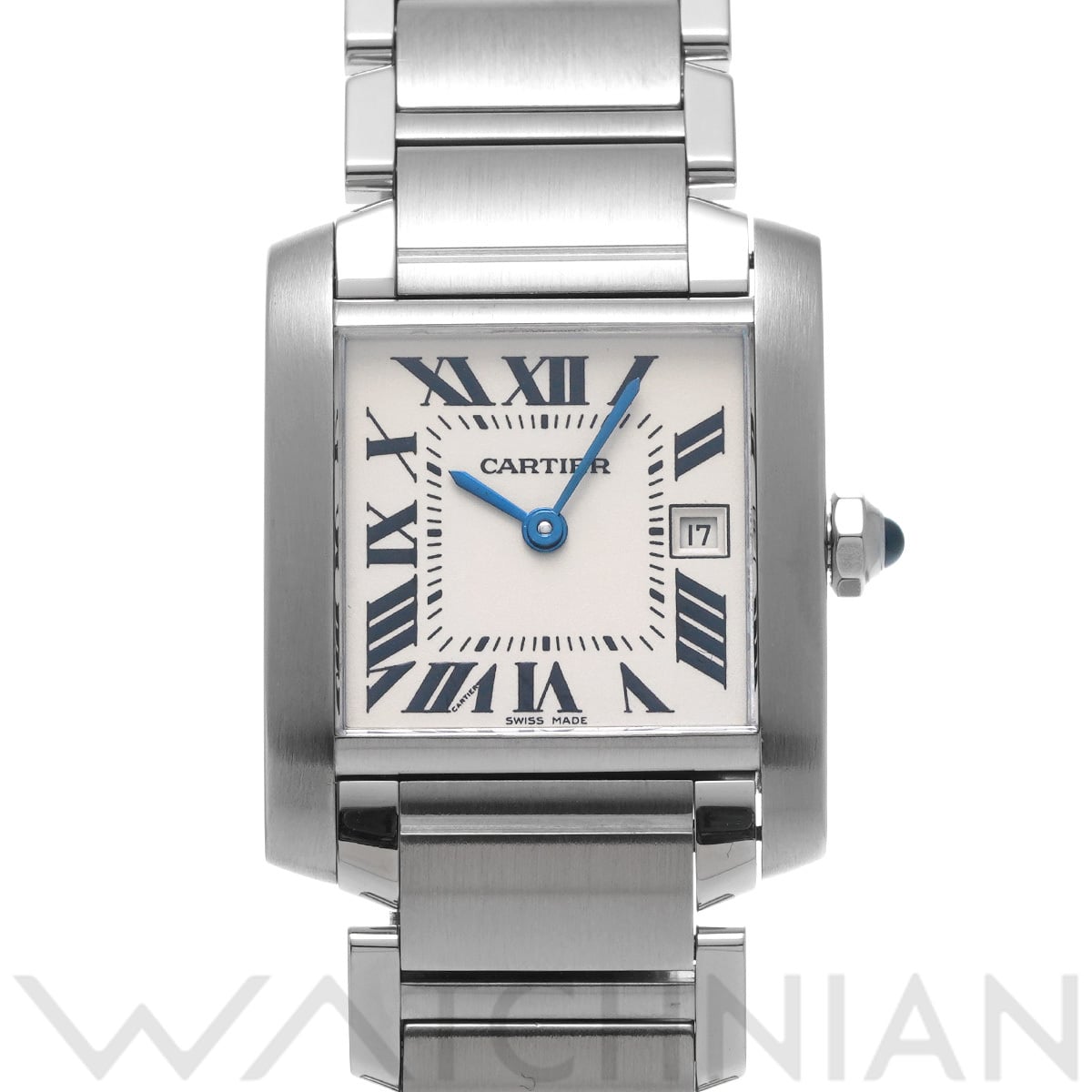 カルティエ タンク フランセーズ MM W51011Q3 シルバー ユニセックス 時計 【中古】【wristwatch】
