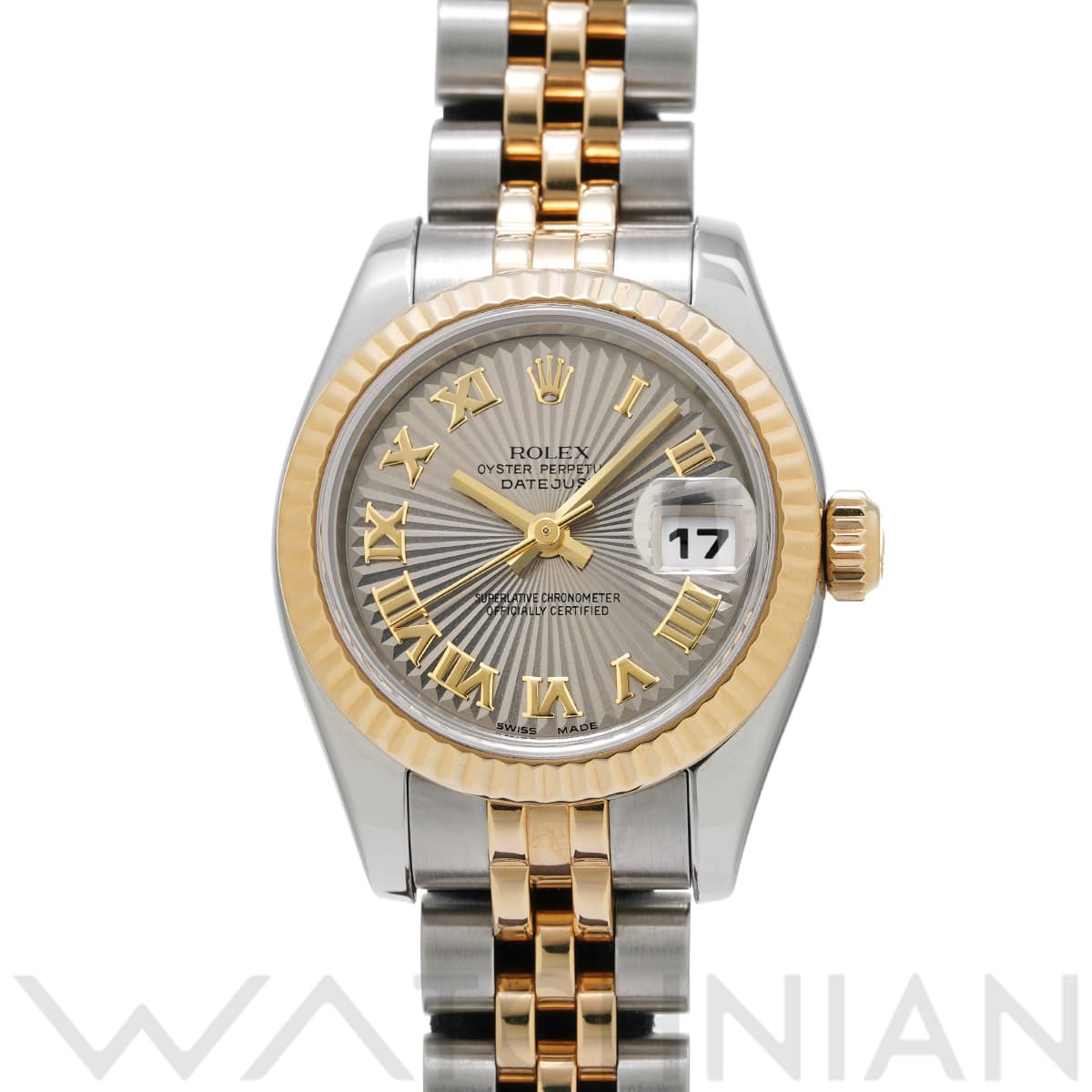 ロレックス デイトジャスト 179173 グレーサンビーム レディース 時計 【中古】【wristwatch】