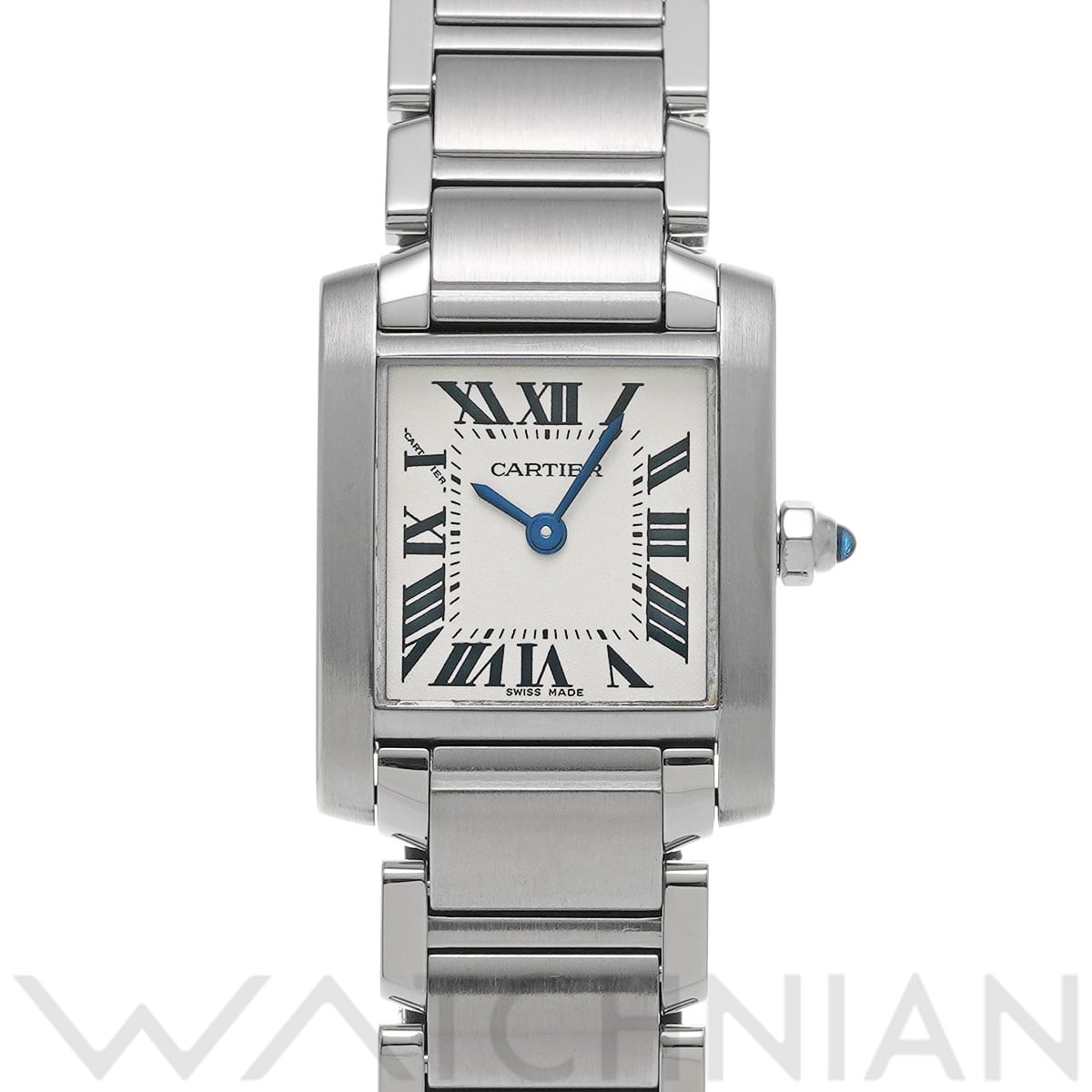 カルティエ タンクフランセーズ SM W51008Q3 シルバー レディース 時計 【中古】【wristwatch】