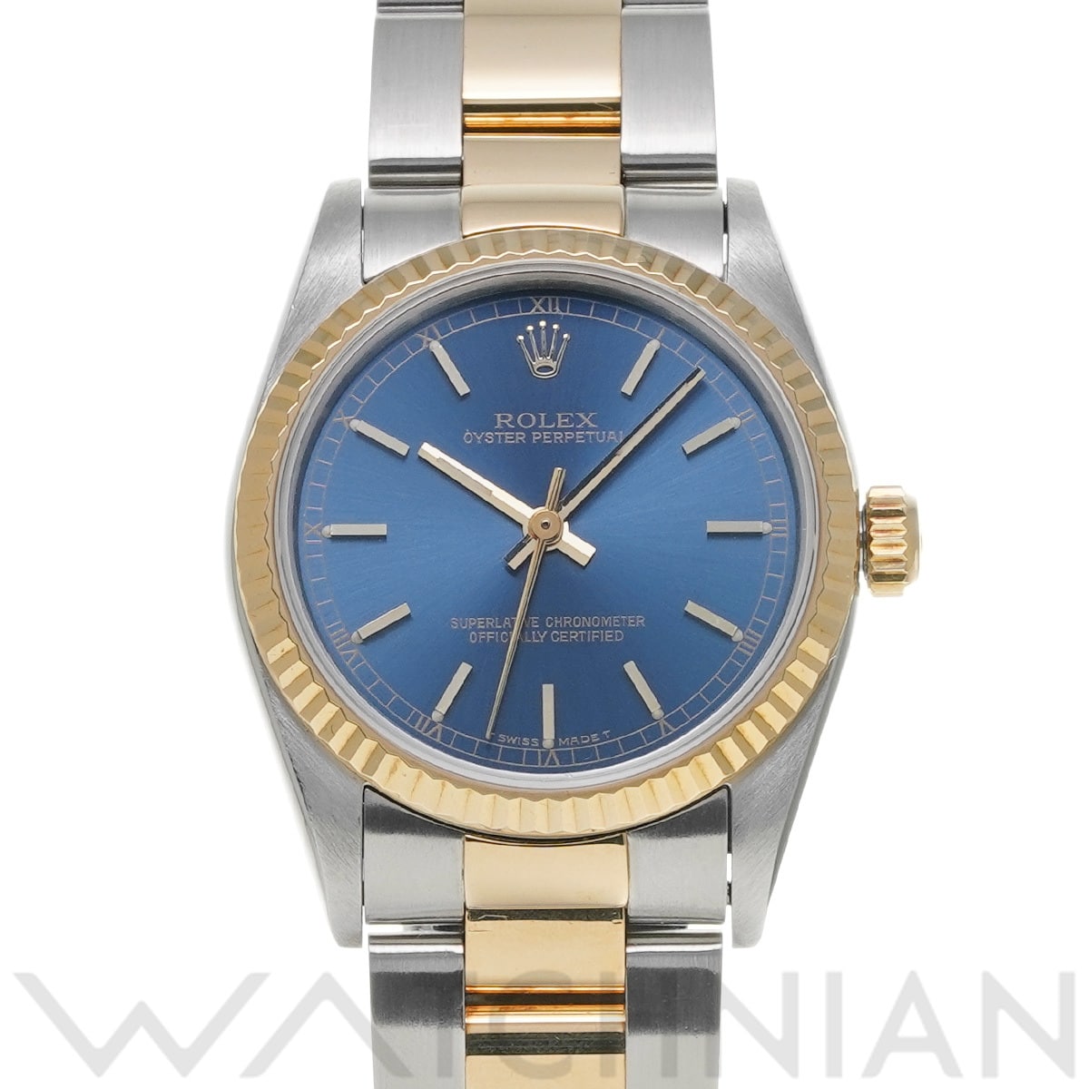 ロレックス オイスターパーペチュアル 67513 ブルー ユニセックス 時計 【中古】【wristwatch】