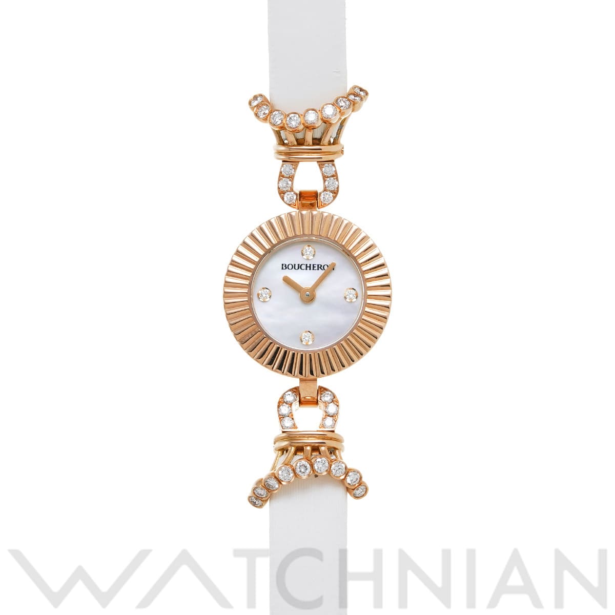 ブシュロン マジョリー WA012504 ホワイトシェル/ダイヤモンド レディース 時計 【中古】【wristwatch】